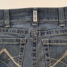25R / 27.5 x 32.5 ~ Ariat REAL Denim Women&#39;s Mid-Rise Straight Jeans ~ Rainstorm - £30.30 GBP