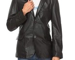 Leather Blazer Jacket Men&#39;s Coat Button Sport Men Soft Suit Vintage New ... - $141.00+