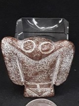 Hongshan Red Brown Jade Nephrite Owl Toggle pendant figure - £549.99 GBP