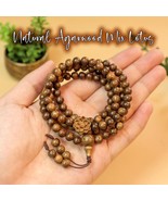 Natural Agarwood Bracelet 108 Bead Mix Charm Lotus. Best Quality. Size 6... - $820.62 MXN