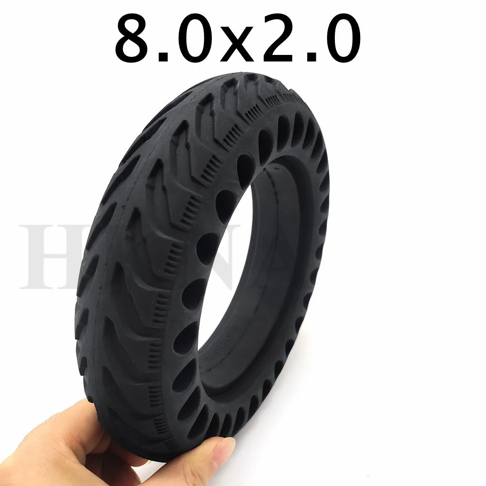 Hot Sale 8 Inch 8.0x2.0 Solid Tire 8*2 Thickening Honeycomb Solid Wheel Tyre for - £195.88 GBP