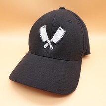 Wheaton Meat Company Hat Cap Cleavers Chop Yupoong Snapback FlexFit Blac... - $16.96