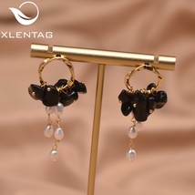 Xlentag Natural Freshwater  Drop Earrings Earrings Birthday Gifts Tassel Earring - £18.53 GBP