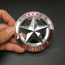  Chrome Red Texas Edition  Flag Car Trunk Emblem  Decal Sticker - £73.76 GBP