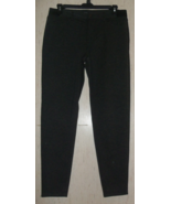 EXCELLENT WOMENS Simply Vera VERA WANG CHARCOAL GRAY HEATHER KNIT PANT  ... - $28.01