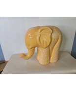 Ceramic Elephant Butter Yellow NOS 7 x 9 Inches - £15.50 GBP