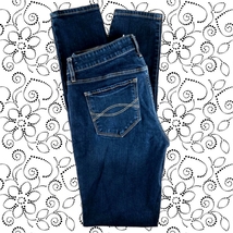 Abercrombie & Fitch Super Skinny Jeans Dark Blue Denim Pants 6R W28 L31 image 3