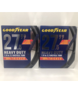 2 Goodyear 27.5&quot; 1.9&quot;-2.3&quot; Heavy Duty Thick Bicycle Tube W/Tire Levers - £10.83 GBP