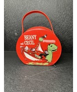 RARE VINTAGE 1961 BEANY &amp; CECIL VINYL RED LUNCHBOX BAG PURSE BOB CLAMPETT - $53.81