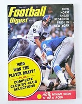VTG Football Digest Magazine June 1973 Norm Snead Restored Pride in NY No Label - £15.10 GBP