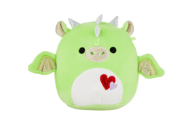 Squishmallows Official Azizi the Green Valentine&#39;s Dragon 5 inch Stuffie - £13.53 GBP