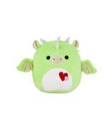 Squishmallows Official Azizi the Green Valentine&#39;s Dragon 5 inch Stuffie - £13.36 GBP