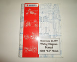 2003 Suzuki Moto &amp; Atv Diagramma Cablaggi Manuale Modelli K3 Factory OEM... - $15.94