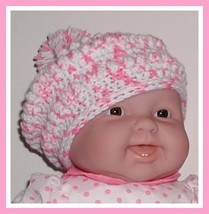 Pink And White Beret For Girl Toddler Babies Girls Toddlers Baby 12-24 M... - £15.98 GBP