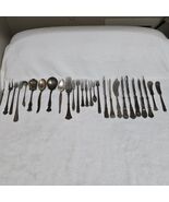 Vintage Mixed Lot Of 26 Silverplated Antique  Pieces Of Silverware 1800s... - $2,161.52 MXN