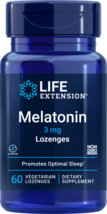 Life Extension MELATONIN 3 MG 60 Dissolving Lezenges - $5.94