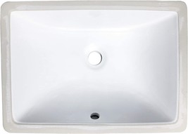 Zeek Undermount Bathroom Sink 16x11 Small Rectangle Narrow Vanity Sink -... - £96.71 GBP