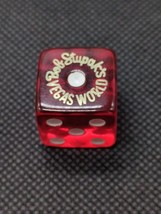 Bob Stupaks Vegas World Red Casino Dice 20MM - $165.89 MXN