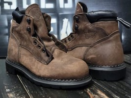 Red Wing Shoes USA 1206 Brown Leather Boots Men 7 Women 8.5 EE Width - $129.97