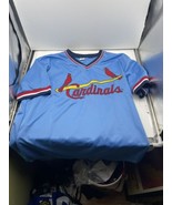 Rare Vintage St. Louis Cardinals Sand-Knit Baseball Jersey 70s 80s XL - $952.79 MXN