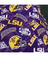 6 NCAA LSU Tigers Licensed Cotton Fabric 20” X 40” - $28.91