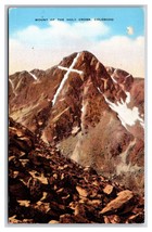 Mount of the Holy Cross Rocky Mountains Colorado CO UNP Linen Postcard Z2 - £2.33 GBP