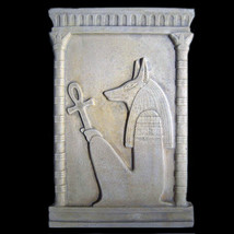 ANUBIS Ancient Egyptian God sculpture Wall Sculpture Relief plaque replica - £20.08 GBP