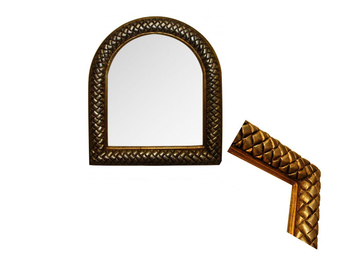 Mexican Handcrafted Wooden Mirror  Interwoven