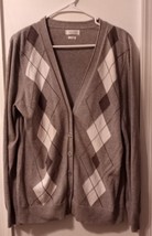 Pre Owned Women’s  Grey Vanheusen Button Up Sweater (L) - $16.83