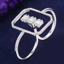 GODKI Monaco Design Luxury Statement Stackable Ring For Women Wedding Cubic Zirc - £21.75 GBP