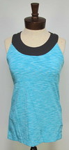 LUCY Activewear Women&#39;s Lucy Power Aqua/Gray Athletic Tank Top Large - £13.87 GBP