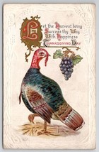 Thanksgiving Day Greetings Turkey 1912 To Portland Maine Postcard K28 - £3.14 GBP