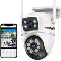 Security Camera Outdoor,【6Mp Dual Lens】Wifi Outside Camera For Home, Sd/... - $43.92