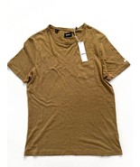 Hudson Kalf Linen Blend Pocket Tee Khaki ( S ) - $90.26 CAD