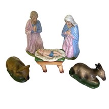 Vintage Holy Family Nativity Set 5 Piece 6&quot; Very Old - £44.83 GBP