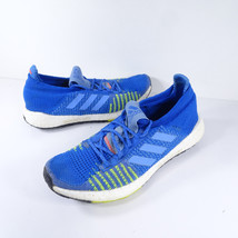 Adidas Pulse Boost HD Shoe Running Blue Solar Yellow Womens Size 8 EF092 - £17.97 GBP