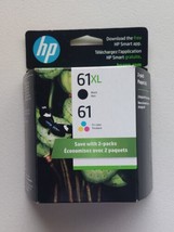 HP 61 XL Black /61 Tri Color  ink cartridges - EXP: 10/2024- *New In Box  - $46.74