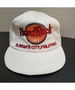 Vintage Hard Rock Cafe Hat Olongapo City, Philippines White Snapback Mes... - £22.60 GBP