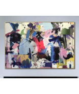 Abstract Purple Paintings On Canvas Abstract Art Colorful | SEASONAL TOU... - £346.53 GBP