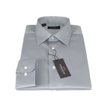 Men Mondego 100% Soft Cotton Dress Business Classic shirt A1300 Gray Herringbone image 5