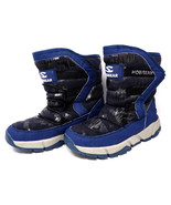 HOBIBEAR AW3771 BLUE/BACK SNOW BOOTS FOR KIDS SIZE #37 (6-6.5) - NICE! - $366.05 MXN