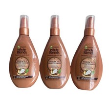 3 Garnier Whole Blends Miracle Frizz Tamer Leave-In  Coconut Oil Cocoa Butter - £22.37 GBP