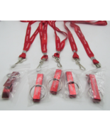 Lot of 5 Budweiser Red Aluminum Key Chain/Bottle Opener/Can Tab Opener +... - $28.15 CAD