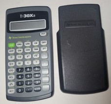 Texas Instrument Scientific Solar Calculator 10 digit W Hardcover TI-30Xa School - £11.18 GBP