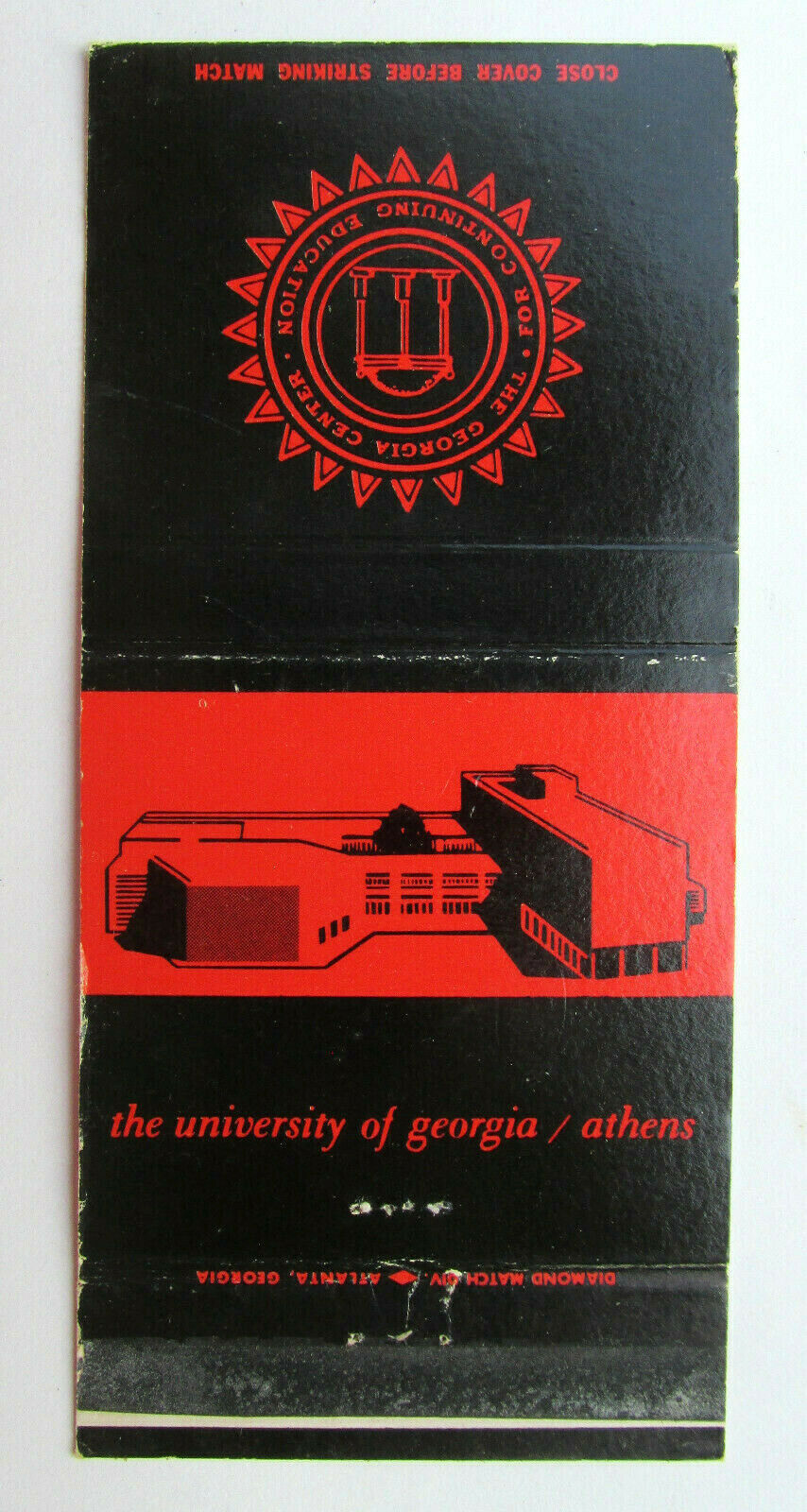 Primary image for University of Georgia / Athens - 30 Strike Matchbook Cover Continuing Education