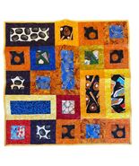 Artisan Made Pieced and Quilted Small Sports Themed Babydoll Throw NEW - $525.55 MXN