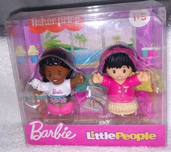 Barbie Fisher Price Little People Sleepover Time Girl Figures New - $5.82