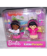 Barbie Fisher Price Little People Sleepover Time Girl Figures New - $8.17 CAD