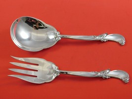 Waltz of Spring by Wallace Sterling Silver Salad Serving Set 2pc All Ste... - $286.11