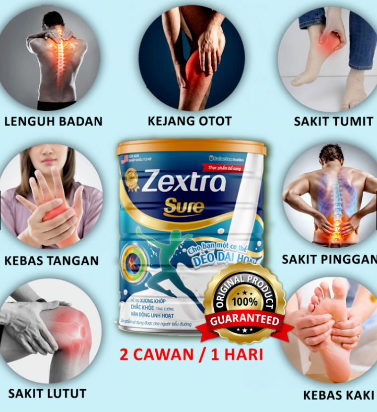10 x Zextra Sure Milk / Knee Pain Back Pain (400g) Back Pain Strengthen Bones-DH - $789.90